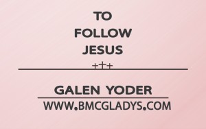 to follow jesus