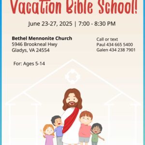 Vacation Bible School 2025 Brochure